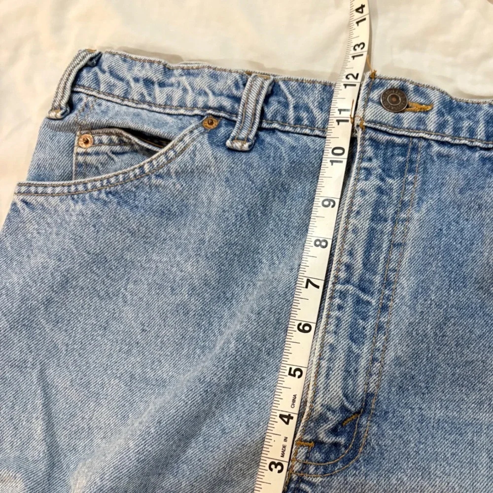 Vintage Levis 505 Orange Tab Jeans Mens 36x32 Light Wash Made in Canada Denim